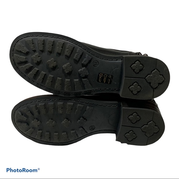 Barney’s NY Moto Boots Black Leather Star Studded Buckled Sz 7 - Picture 6 of 15